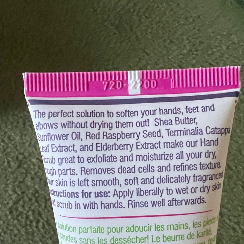 Human+kind  Elderflower & Raspberry Hand Scrub 2.5 Fl.Oz - Picture 3 of 7